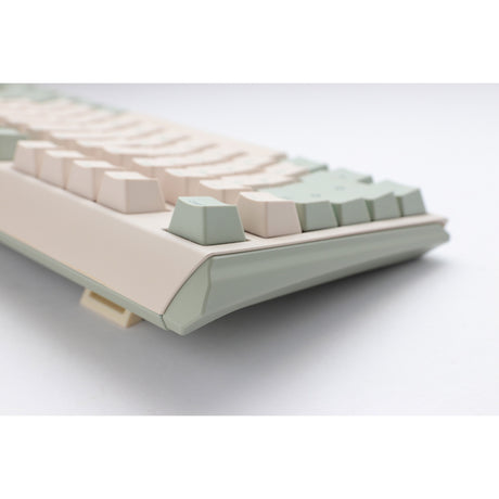Ducky one 3 matcha, klawiatura (kremowa zieleń, układ us, wiśniowy mx brązowy, pbt double shot, hot swap)