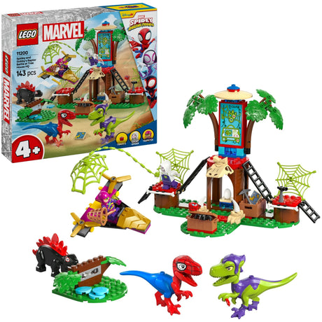 Lego Spidey 11200 Bitwa raptorów Pająka i Babki w domku na drzewie