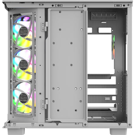 Obudowa Thermaltake View 380 XL WS ARGB MIDI Tower (biały kolor drewna | 2x USB-A | 1x USB-C | RGB | szkło hartowane)