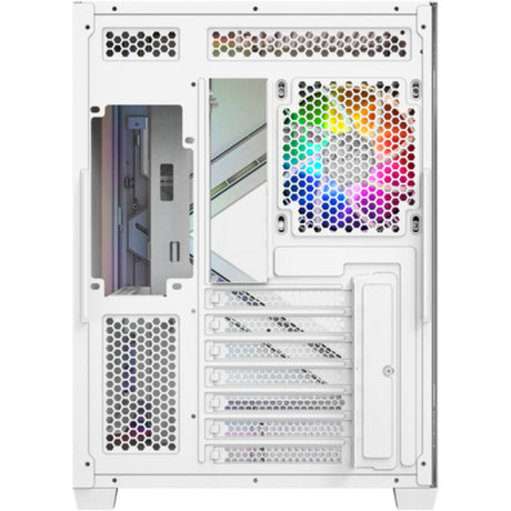 Obudowa Xyz PC Gear Qubex Midi Tower (biała | 2x USB-A | 1x USB-C | Szkło hartowane)