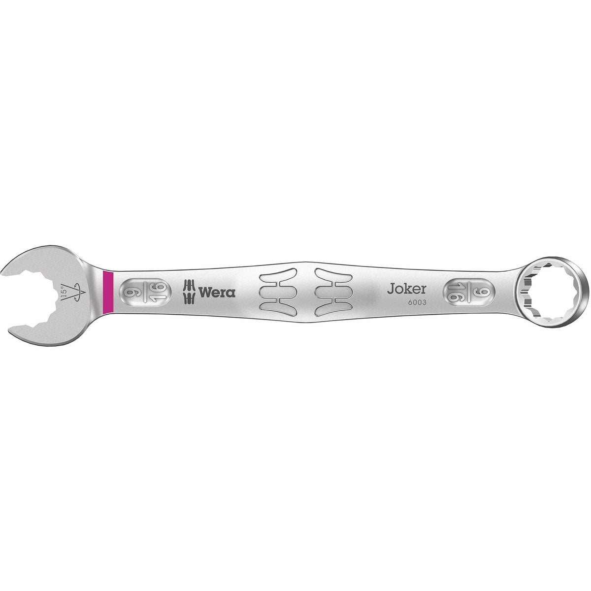 Wera 9642 pasek magnetyczny 6003 joker imperial 1 zestaw kluczy płasko-oczkowych klucz (cal, 8 sztuk)