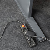 Listwa zasilająca Act Connectivity Act z podświetlanym włącznikiem, 4 gniazda, 2 m, czarna ac2440