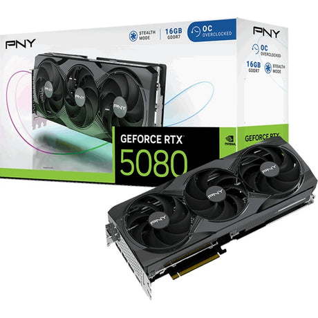 Karta graficzna Pny Geforce RTX 5080 OC (DLSS 4, 3x Display Port, 1x HDMI 2.1)