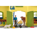 Świat farmy Schleich - duża stabilna, żółta figurka do zabawy