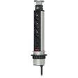 Brennerstuhl Tower Power Gniazdo ładowarki USB 3-kierunkowe z podwójnym wejściem ładowania USB 2m H05VV-F 3G1.5 całkowicie zagłębione w blacie stołu