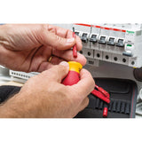 Wkrętak Wiha z zestawem uchwytów na bity elektryczny slimvario (czerwony żółty, krótki 4-częściowy z cienkimi bitami)