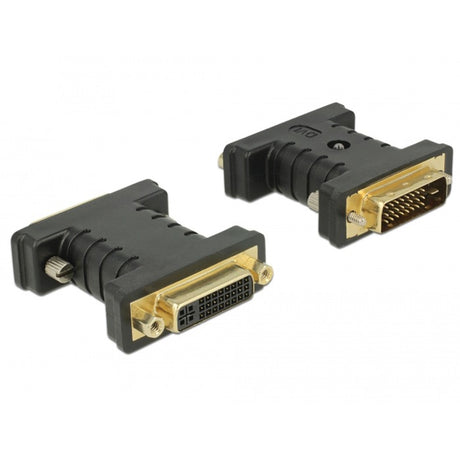Delock Adapter dvi 24+1 męski na dvi 24+5 żeński (czarny)
