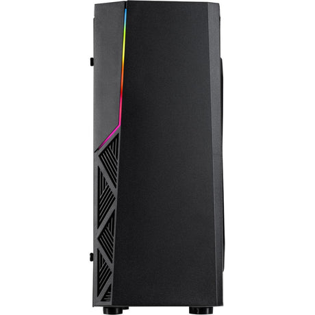 Obudowa midi tower Inter-tech b-02 rgb (czarna | 3x usb-a | rgb | okienko)
