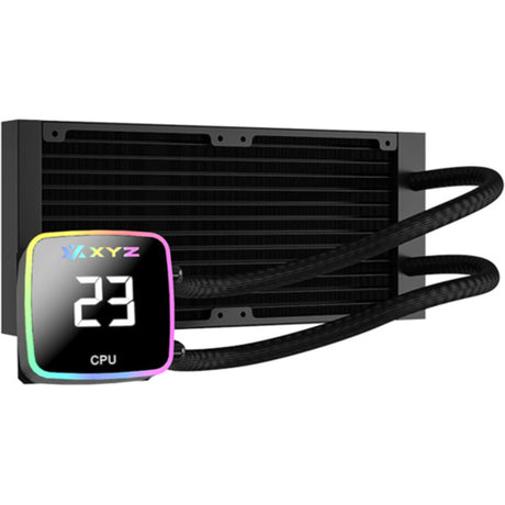 Chłodzenie wodne Xyz pc gear aquapulse aio 240 (czarny, argb, pwm)