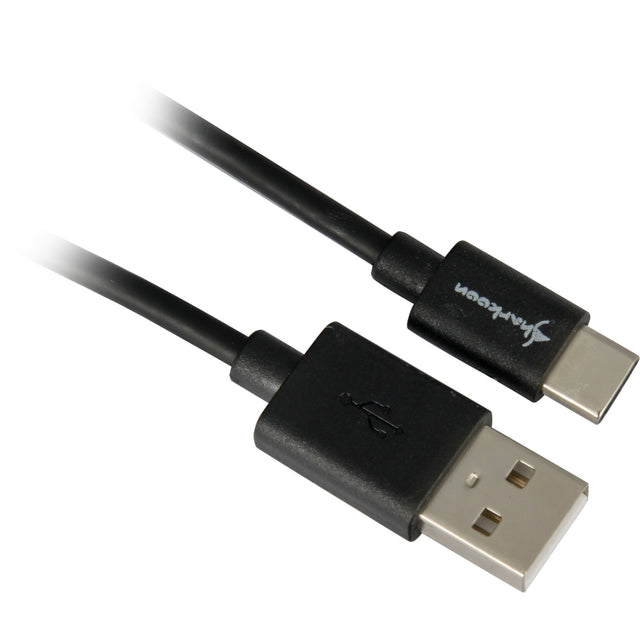 Kabel Sharkoon USB-A 2.0 - USB-C (czarny, 1,5 metra)