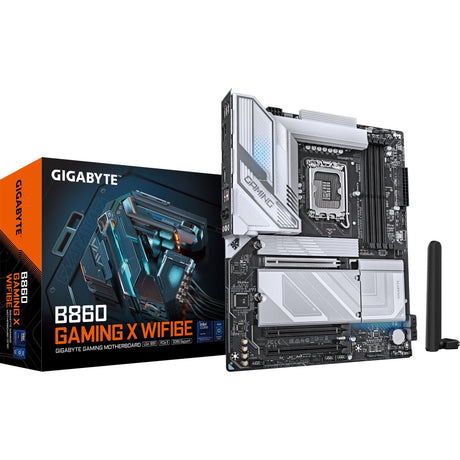 Płyta główna Gigabyte B860 Gaming x WiFi 6E z gniazdem 1851 (RAID, 2,5 GB LAN, WiFi 6E, BT, dźwięk, ATX)