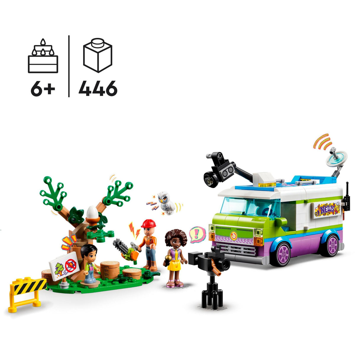 Lego friends - zabawka konstrukcyjna furgonetki z wiadomościami (41749)
