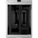 Obudowa mini tower w stylu Fractal (srebrny kolor drewna | 1x USB-A | 1x USB-C)