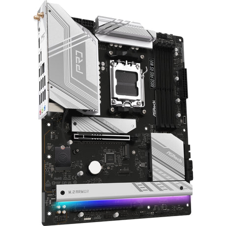 Płyta główna Asrock B850 Pro RS WiFi z gniazdem AM5 (RAID, 2,5 GB-LAN, WLAN, BT, dźwięk, ATX)