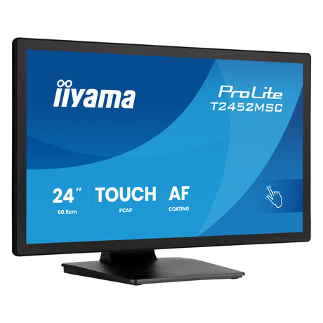 Monitor Iiyama prolite t2452msc-b2 24 z ekranem dotykowym (czarny, hdmi, displayport, usb, audio, dotykowy, 120hz)