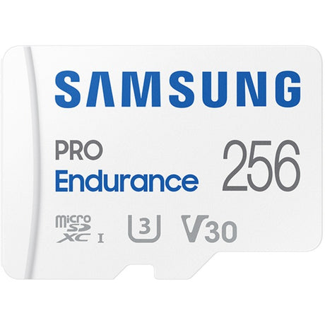 Karta pamięci Samsung pro Endurance 256 GB microSDXC (2022) (biała, UHS-I U3, klasa 10, V30, w zestawie adapter SD)