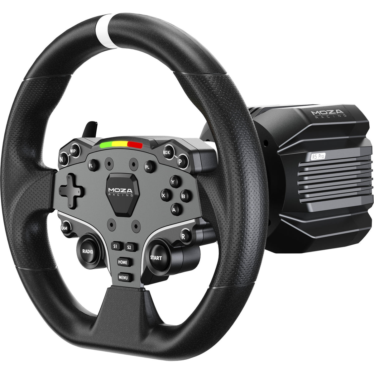 Moza r5 pro bundle stuur (zwart, basis, stuur en pedalen)