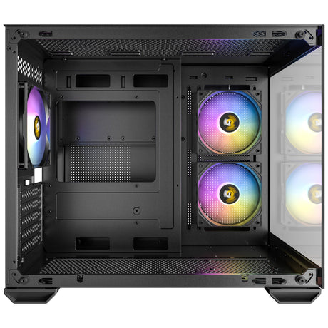 Obudowa mini tower Antec cx600m argb (czarna | 3x usb-a | szkło hartowane)