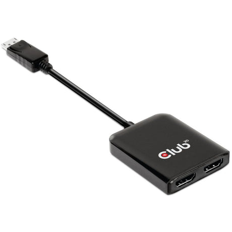 Koncentrator transportowy Club 3D Multi Stream Adapter DisplayPort 1.4 na 2x HDMI z podwójnym monitorem 4K60 Hz (czarny)
