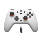 Wieloplatformowy kontroler Gamesir Nova Lite (biały, PC, Steam, Android, iOS, Switch, Bluetooth 2,4 GHz USB)