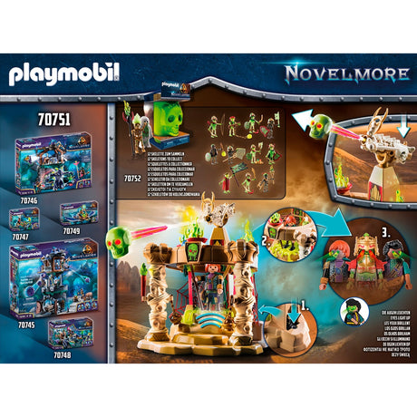 Playmobil Novelmore - piaski sal'ahari - zabawka konstrukcyjna świątyni szkieletowej armii (70751)