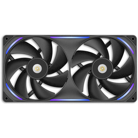 Wentylator wydajności Nzxt F280x RGB (czarny, 2 sztuki, 280 x 140 x 30 mm, pwm)