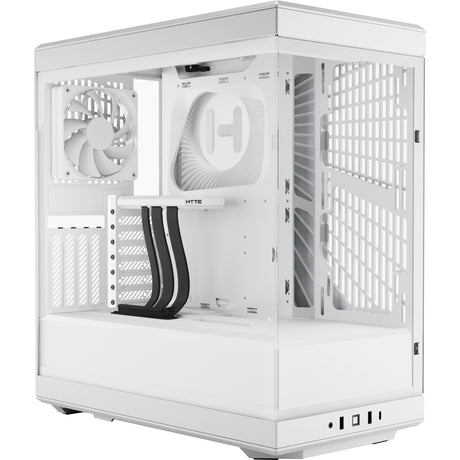 Obudowa midi tower Hyte Y40 (biała | 2x USB-A | 1x USB-C | szkło hartowane)