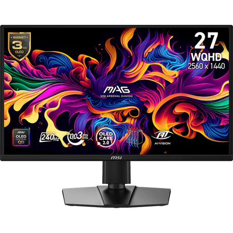 Monitor do gier Msi mag 272qp qd-oled x24 26,5 (czarny, 2x HDMI, Display Port, USB-C, 240 Hz)