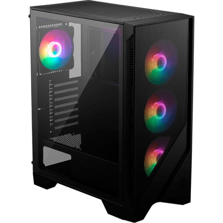 Obudowa MSI Mag Forge 120A Airflow Midi Tower (czarna | 2x USB-A | RGB | Szkło hartowane)