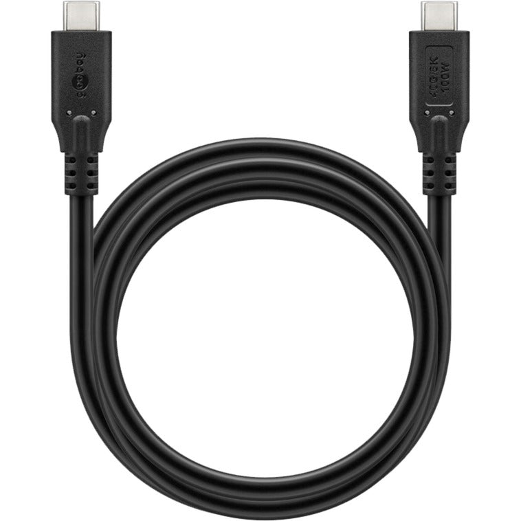 Kabel Goobay USB-C 4.0 > USB-C (czarny, 1,5 m)