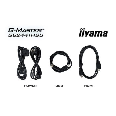 Monitor do gier Iiyama G-Master Black Hawk GB2441HSU-B1 23.8 (czarny, HDMI, DisplayPort, 2x USB-A, USB-B, 144 Hz)