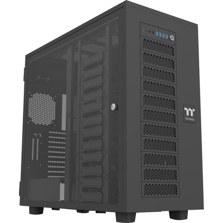 Obudowa typu big tower Thermaltake ax700 tg (czarna | 4x USB-A | 1x USB-C | szkło hartowane)
