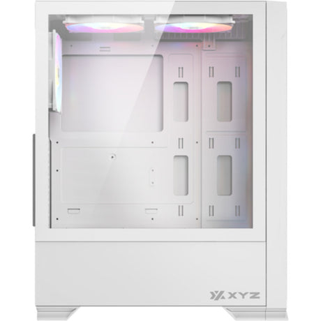 Obudowa Xyz PC Gear Airone 300-X Mesh Midi Tower (biała | 1x USB-A | 1x USB-C | Szkło hartowane)