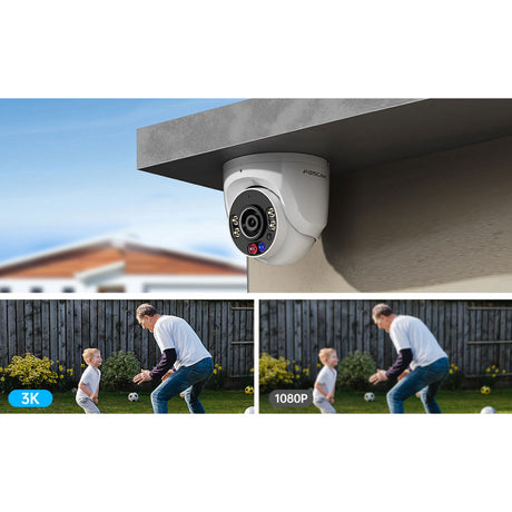 Foscam W5EP, kamera IP 3K 5MP QHD PoE (biała)