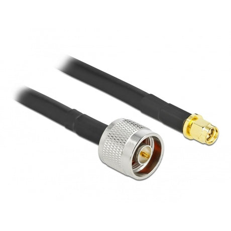 Delock kabel antenowy z wtykiem n > wtyk SMA lmr cfd300 (czarny, 10 metrów)