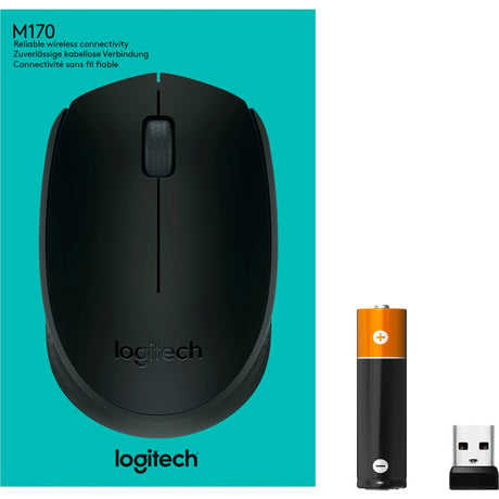 Mysz Logitech B170 (czarna, bezprzewodowa)