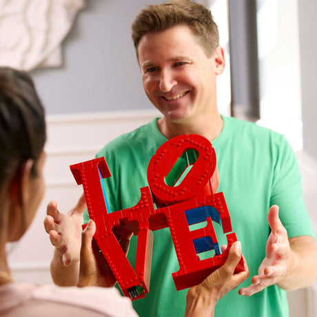 Zestaw LEGO Art Love Home do budowania dekoracji dla dorosłych, prezent na Walentynki - 31214