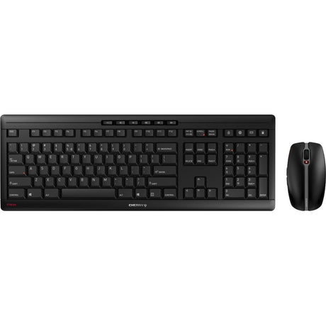 Zestaw bezprzewodowych komputerów stacjonarnych Cherry Stream (czarny, układ UE (QWERTY), technologia nożycowa sx, 100%, 1000 - 2400 dpi)