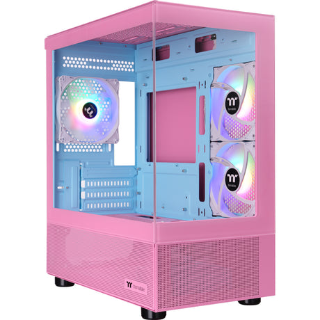 Obudowa mini tower Thermaltake View 170 tg argb (różowy | 2x usb-a | rgb | szkło hartowane)