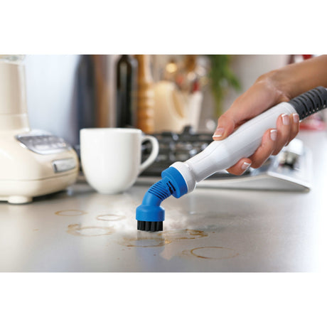 Mop parowy Black+decker fsmh1321 1600 W z 6 akcesoriami Odkurzacz parowy (biały niebiesko-szary)