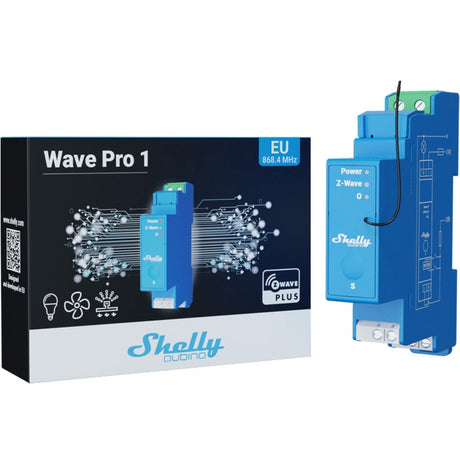 Przekaźnik Shelly Wave Pro 1 (niebieski)
