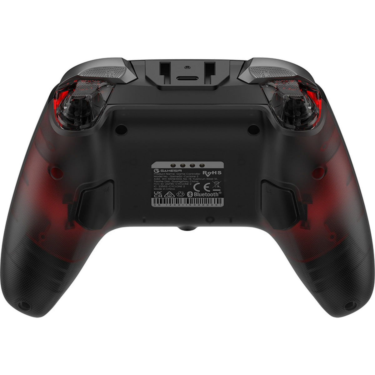 Wieloplatformowy kontroler Gamesir Cyclone 2 – Shadow Black (czarny czerwony, USB 2,4 GHz Bluetooth, Switch, Android, iOS, PC)