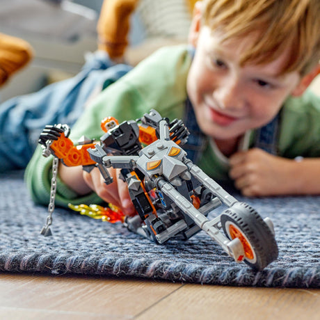 Lego Marvel — zabawka konstrukcyjna-mech-motocykl Ghost Rider (76245)