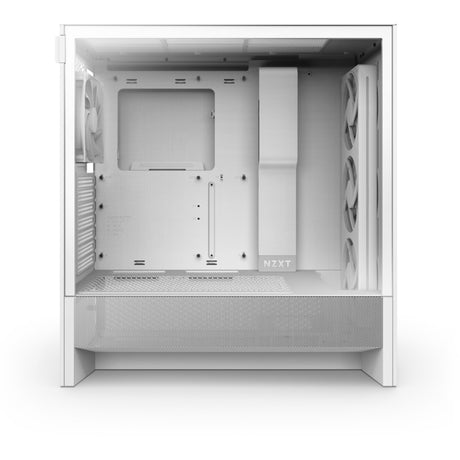 Obudowa midi tower Nzxt h5 flow rgb v2 (biała | 1x usb-a | 1x usb-c | rgb | szkło hartowane)