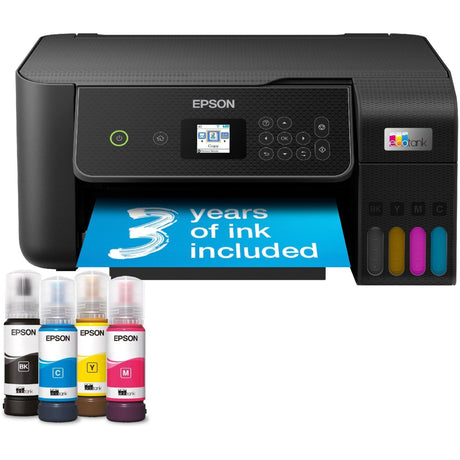Epson ecotank et-2871 a4 wielofunkcyjna drukarka Wi-Fi ze zbiornikiem atramentu, uniwersalna drukarka atramentowa (czarny, skanowanie, kopiowanie, Wi-Fi, w tym do 3 lat atramentu)