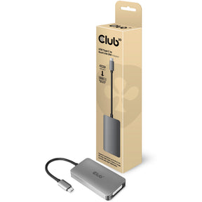 Aktywny adapter Club 3D z USB typu C na DVI-I Dual Link (szary, CAC-1510)