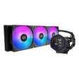 Cooler master masterliquid core nex digital 360 chłodzenie wodą czarną (czarny, argb)