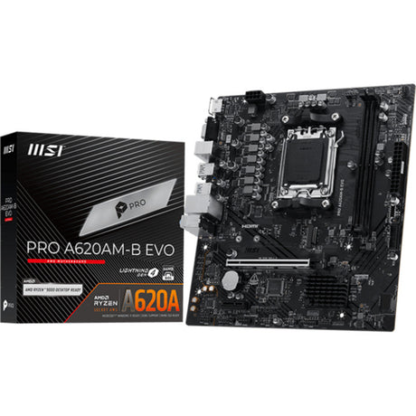 Płyta główna MSI Pro A620AM-B EVO Socket AM5 (RAID, 2,5 GB-LAN, dźwięk, µATX)