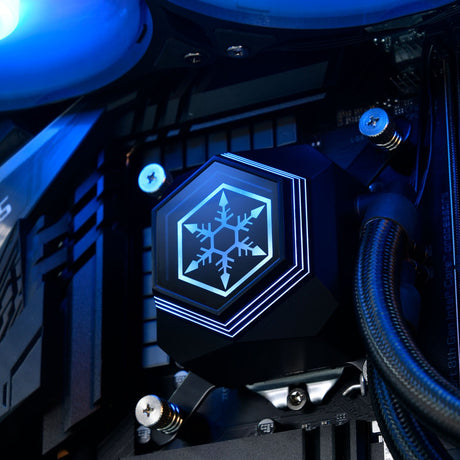 Chłodzenie wodne Silverstone sst-pf240-argb-v2 (czarny, w zestawie kontroler RGB)