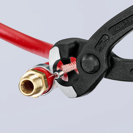 Szczypce do opasek z uchem Knipex 10 99 i220 (czerwone, 220mm)